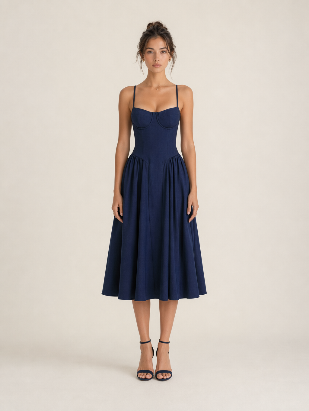 Spaghetti Strap Corset Waist Sundress