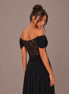 Thessaly Lace Off-Shoulder Maxi Dress