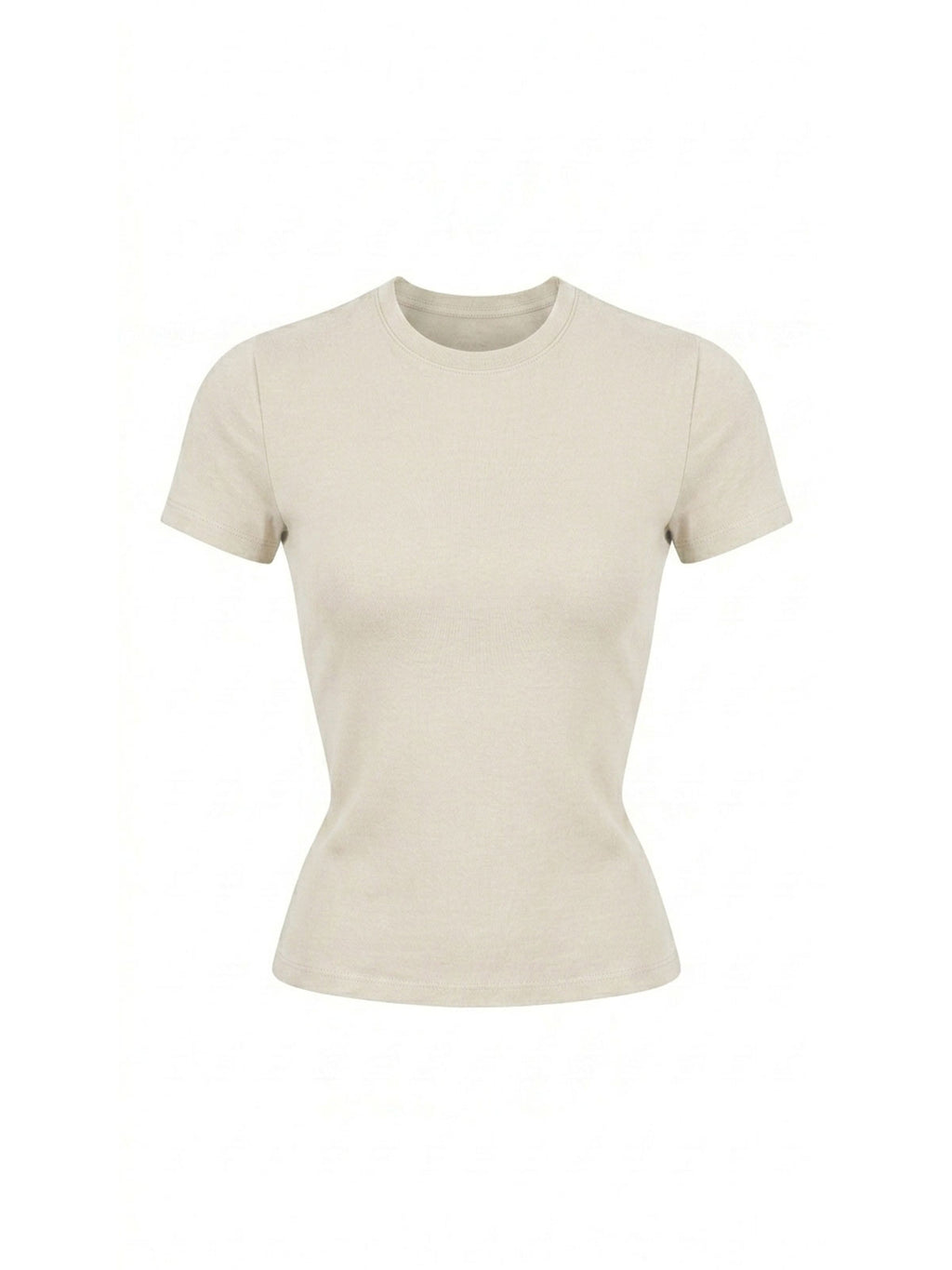 Fitted Crewneck Short-Sleeve Tee