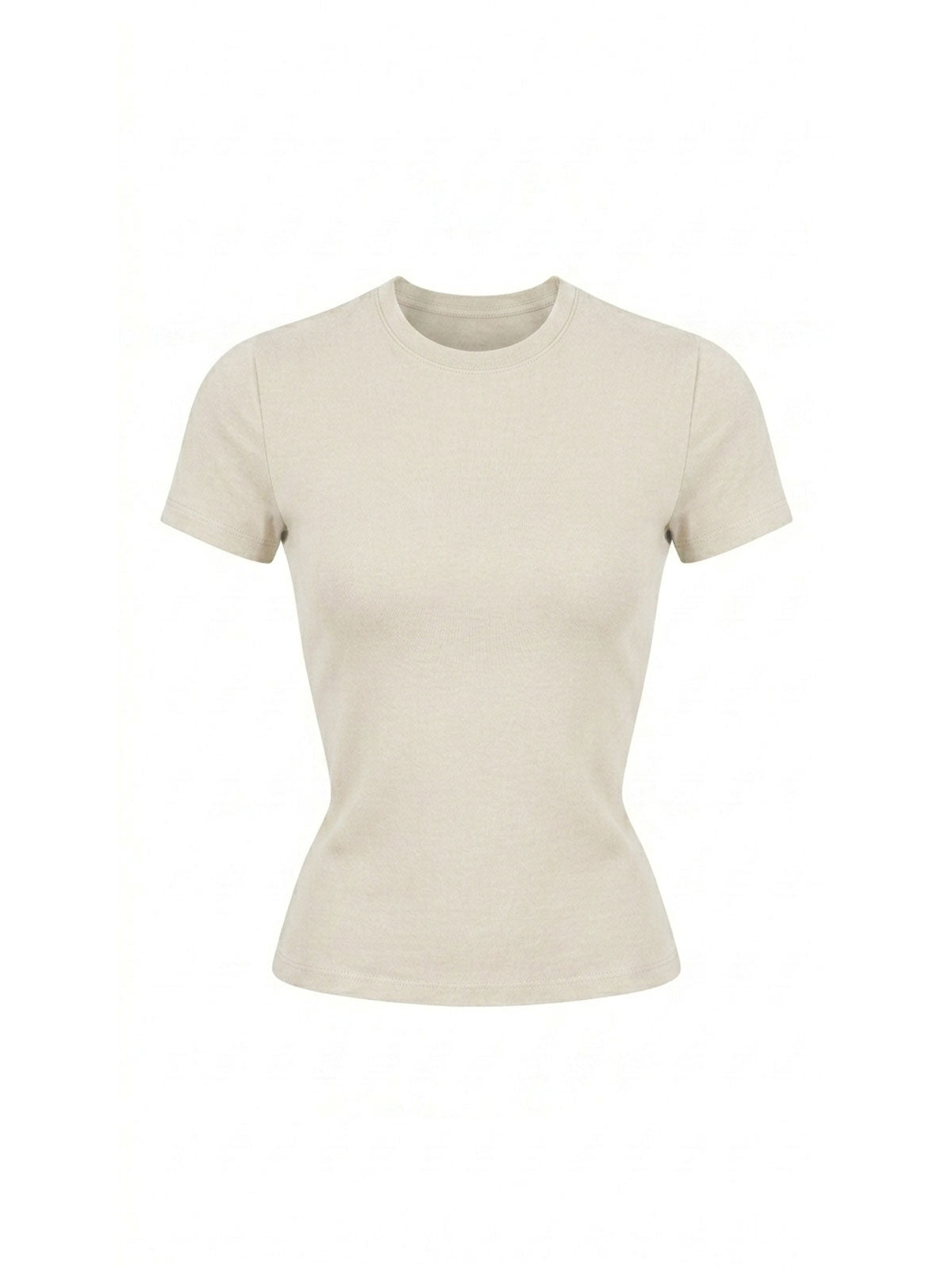 Fitted Crewneck Short-Sleeve Tee