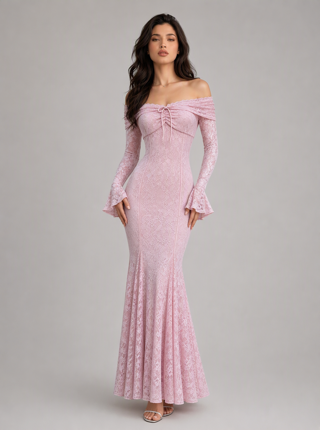 Albertine Off-Shoulder Lace Maxi Dress