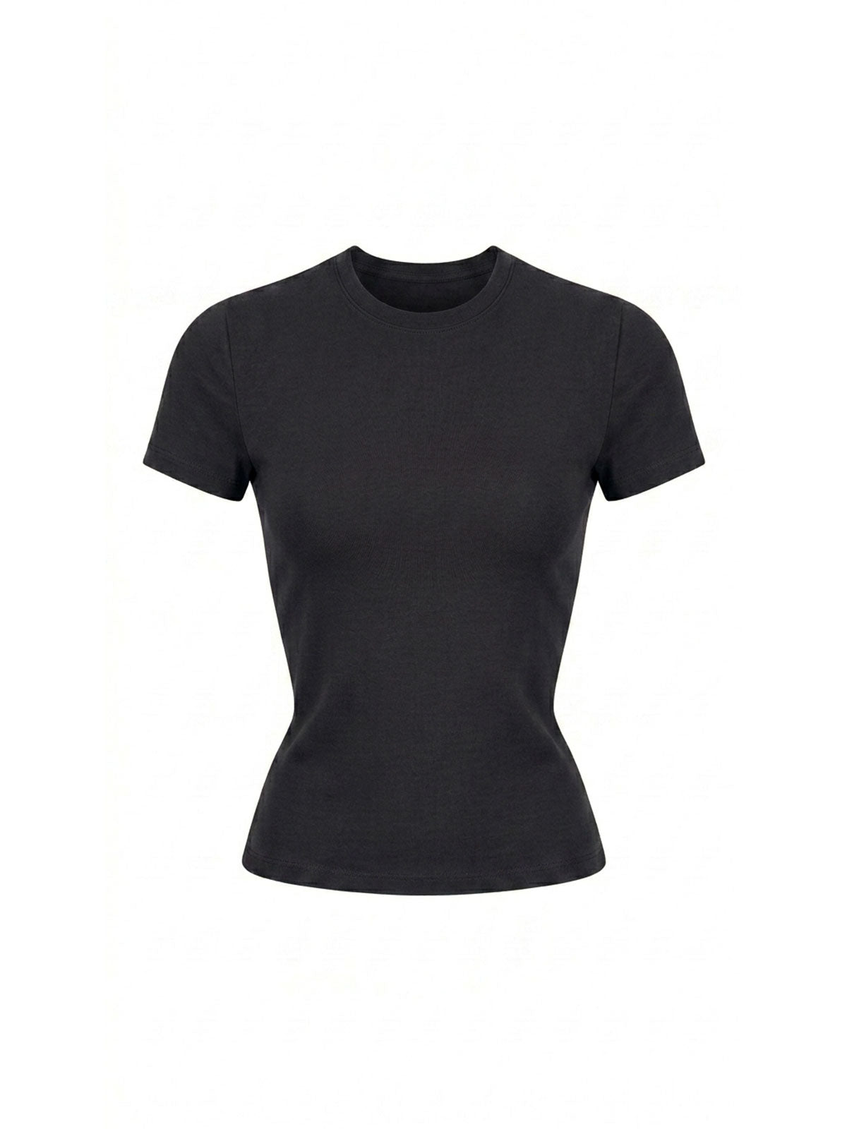 Fitted Crewneck Short-Sleeve Tee