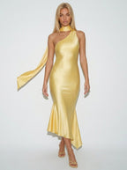 Midikleid in Ringelblumengelb
