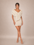 Rosalba Plush Faux-Fur Shawl