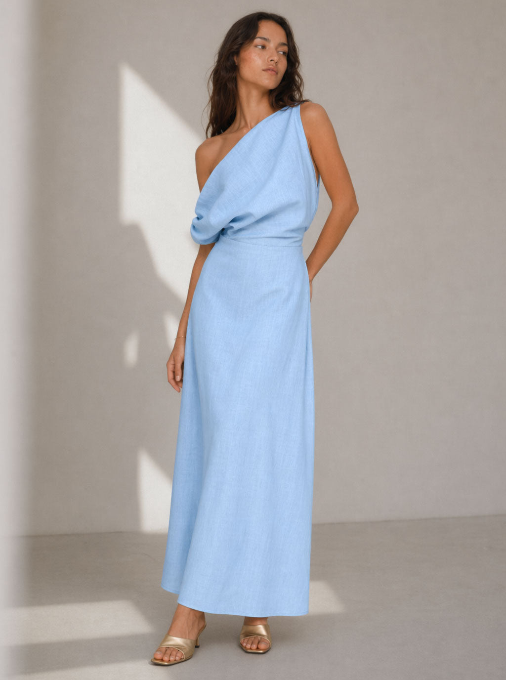Cecilia One Shoulder Midi Dress