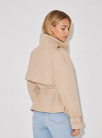 Zephrina Carys belted trench jacket in khaki