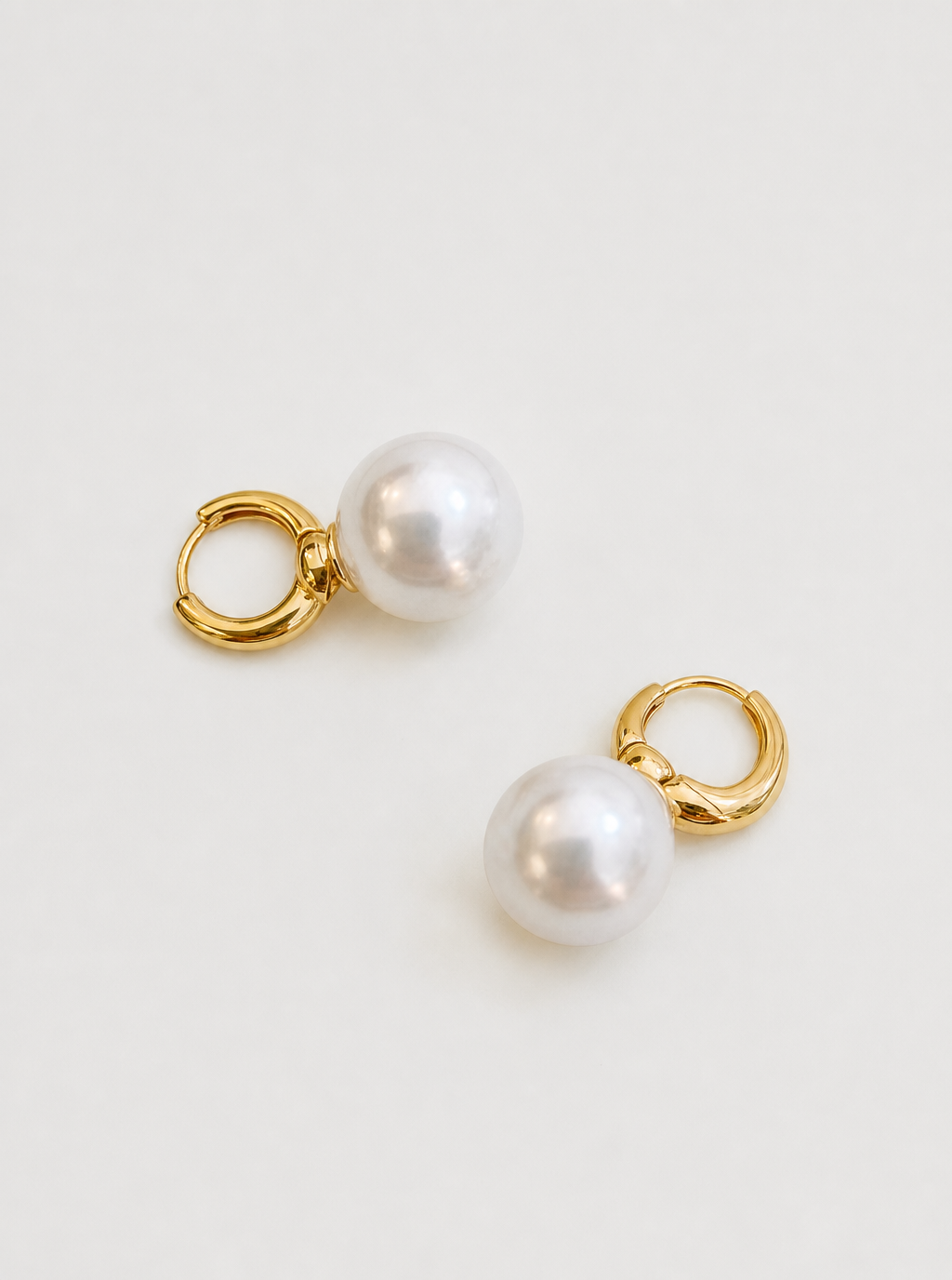 Ilana Pearl Hoop Earrings