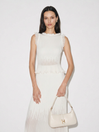Kimberly Pleated Knit Skirt Set