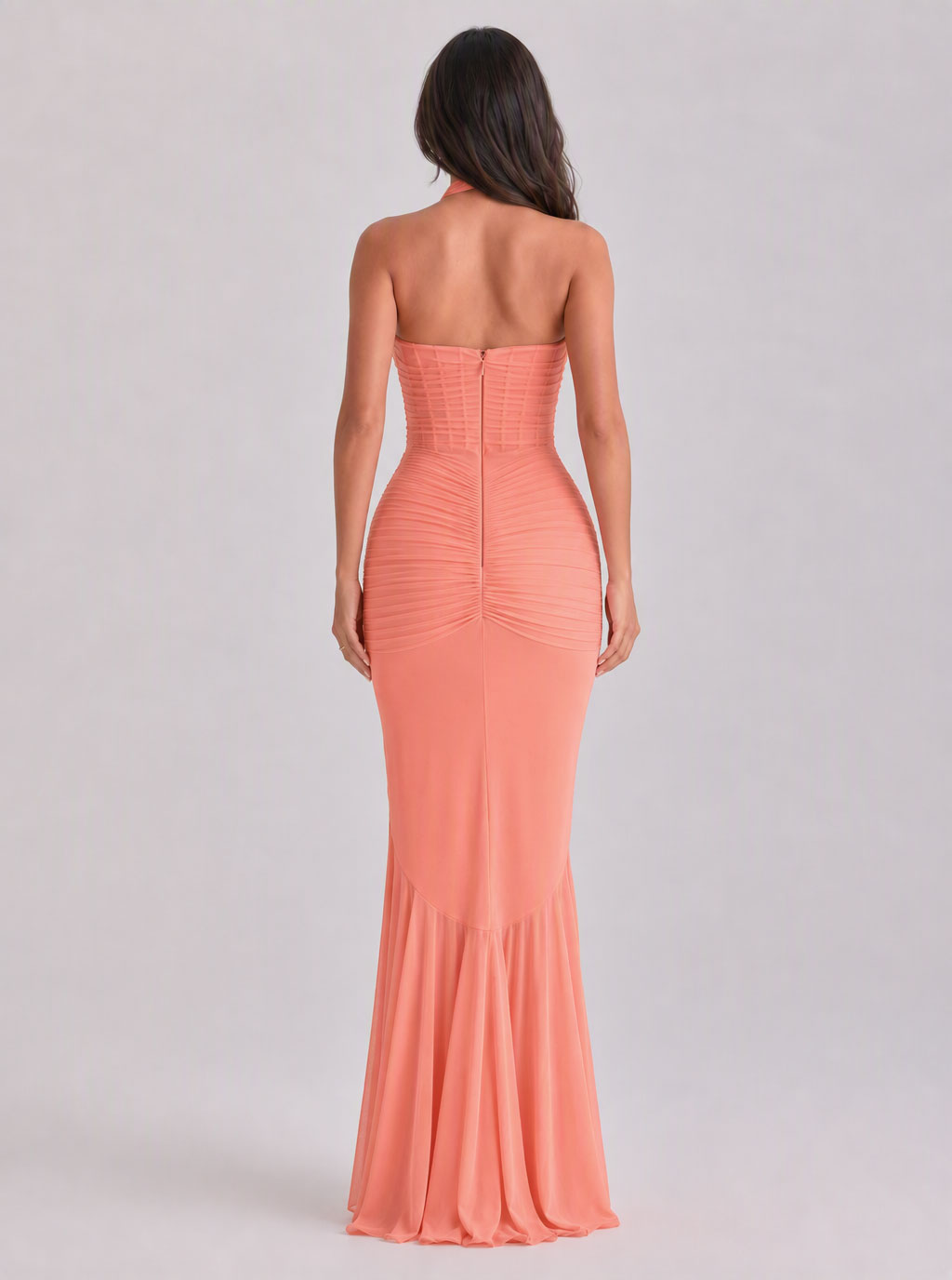 Robe longue Marissa sirène en maille