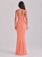 Robe longue Marissa sirène en maille