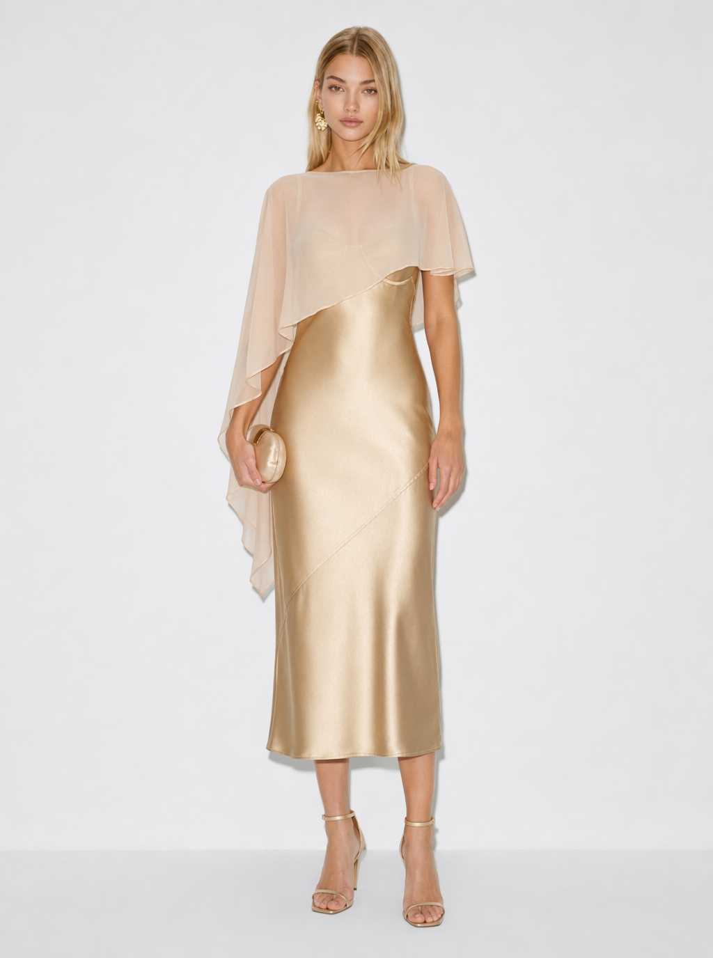Elodie Asymmetric Cape Shawl