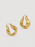 Nerisse Sculptural Hoop Earrings