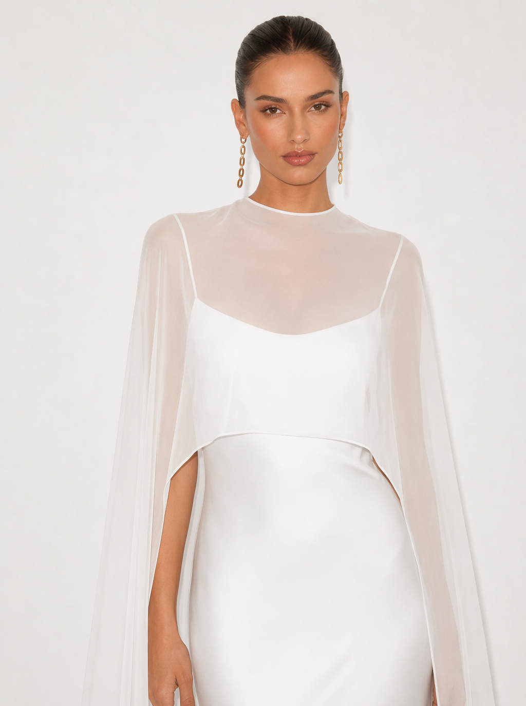 Raina Sheer Cape Shawl
