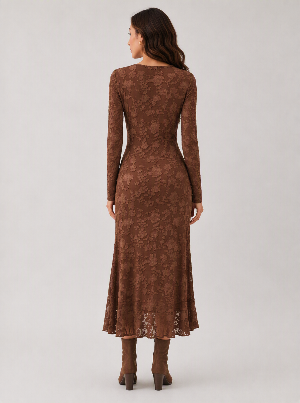 Clementina Floral High-Low Midi Dress