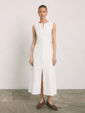 Women's Sleeveless Linen Maxi Dress