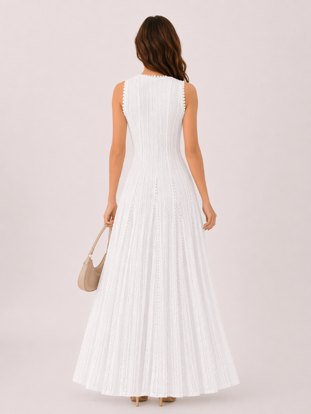 Timeless White Lace Maxi Dress