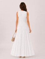 Ciara weißes Maxikleid