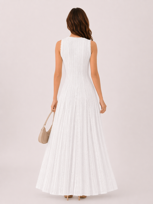Ciara weißes Maxikleid