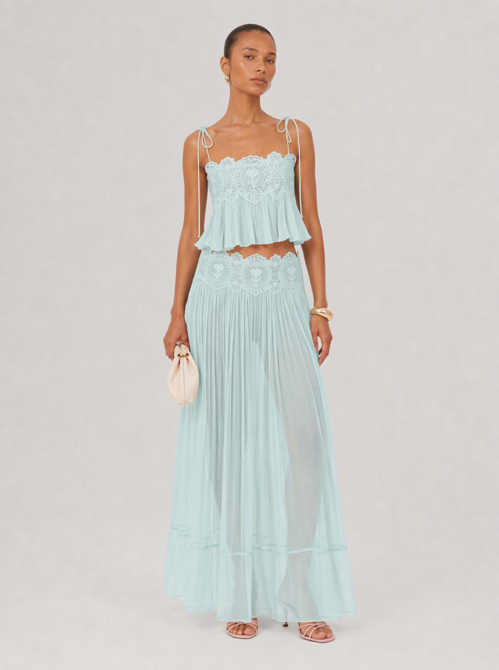 Holly Lace-Trim Resort Set