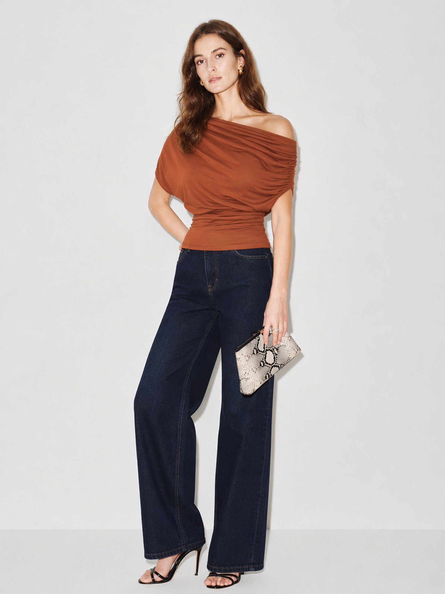Off-Shoulder Ruched Top