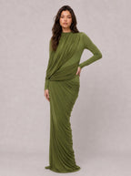 Zephrina Calisette ruched knit maxi dress