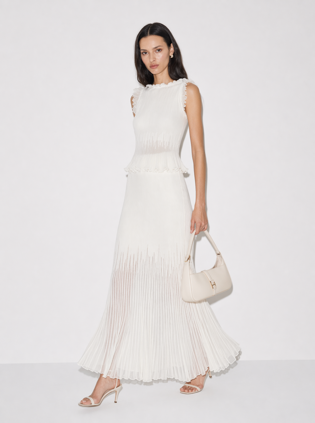 Kimberly Pleated Knit Skirt Set