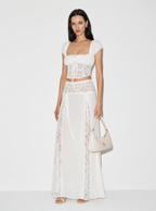Aurelia Lace Crop Skirt Set