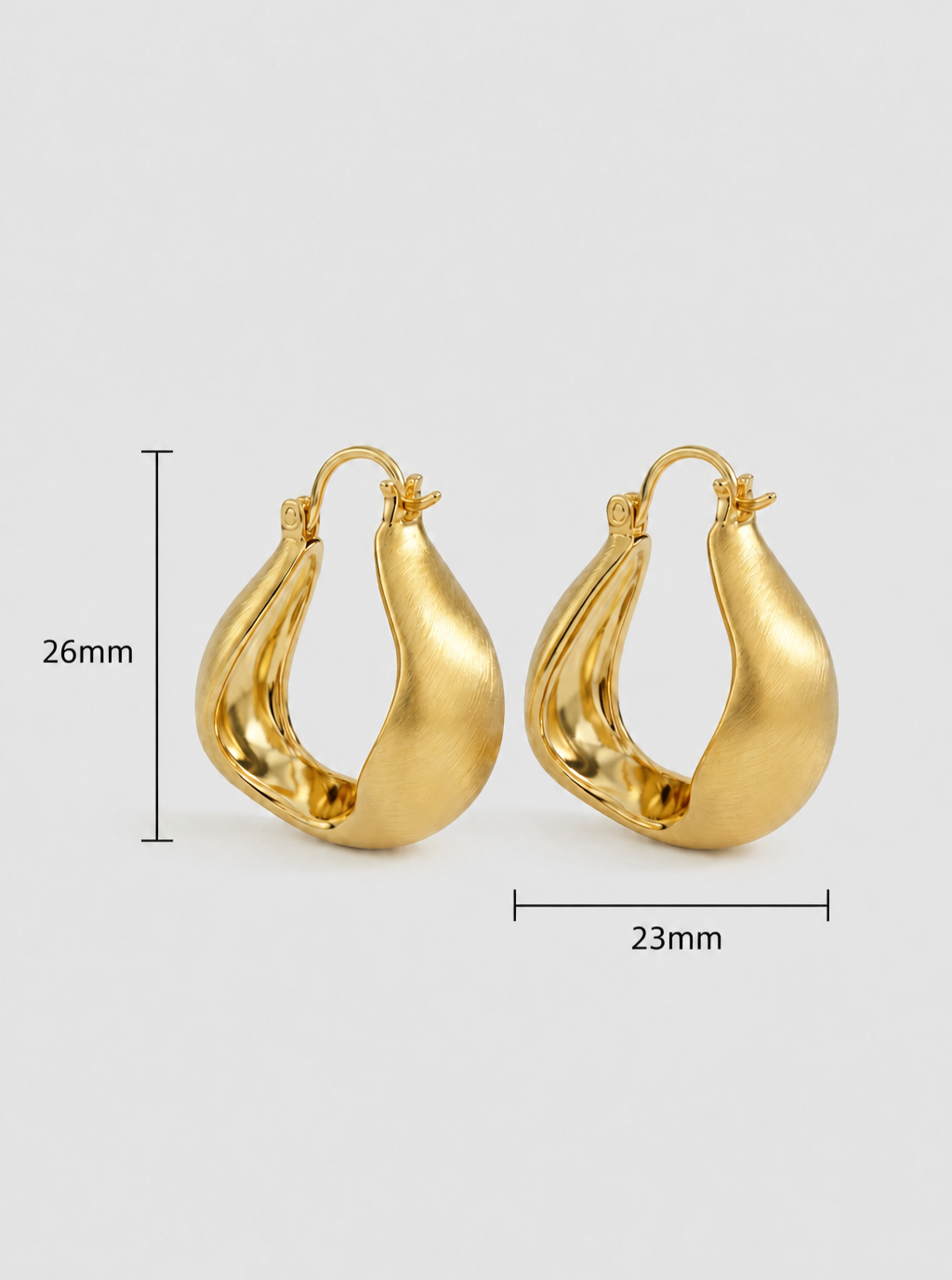 Nerisse Sculptural Hoop Earrings