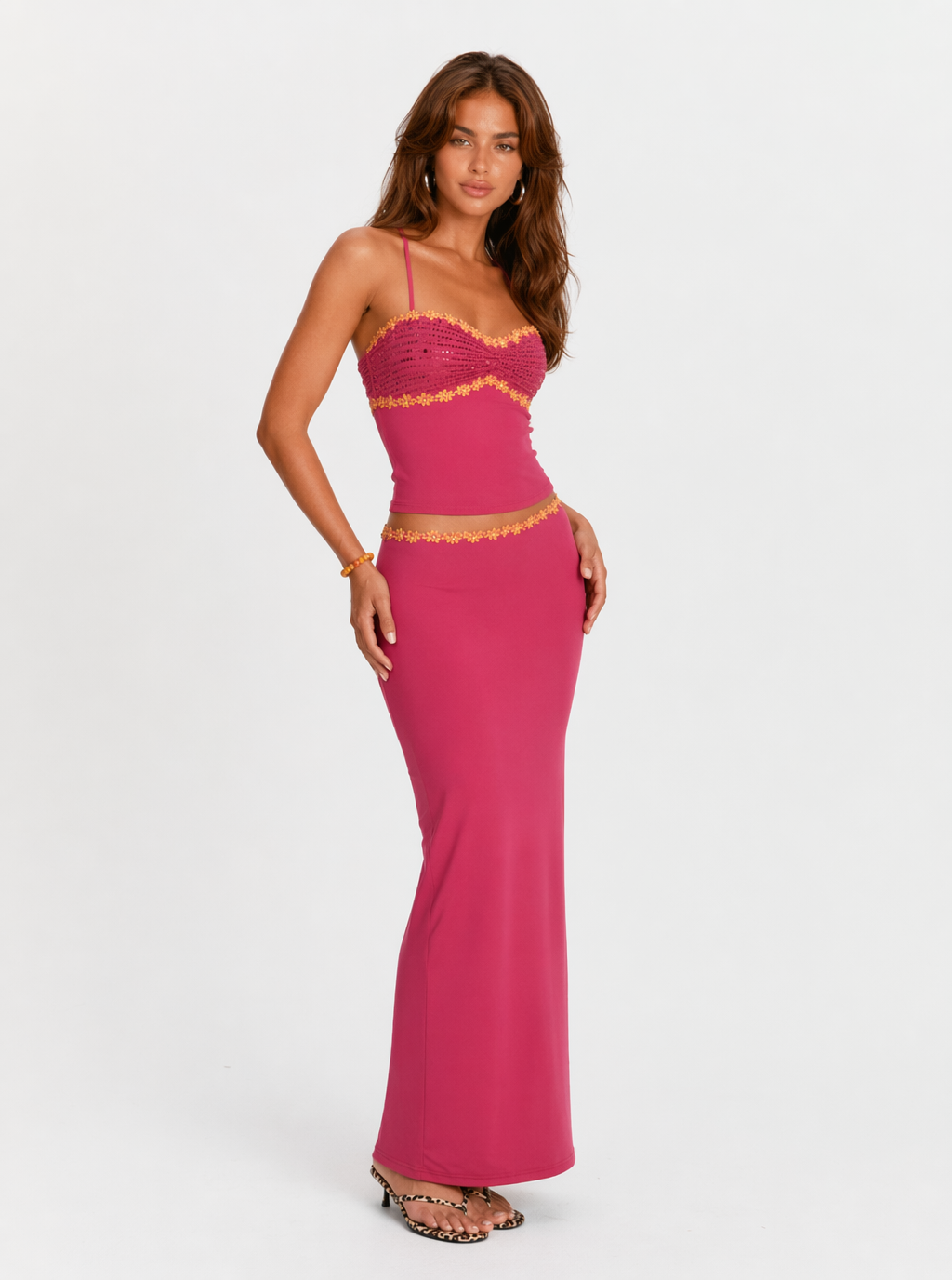 Katelyn Embellished Knit Skirt Set