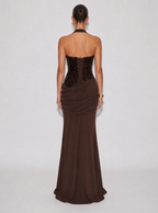 Vesper Sequin Halter Maxi Dress