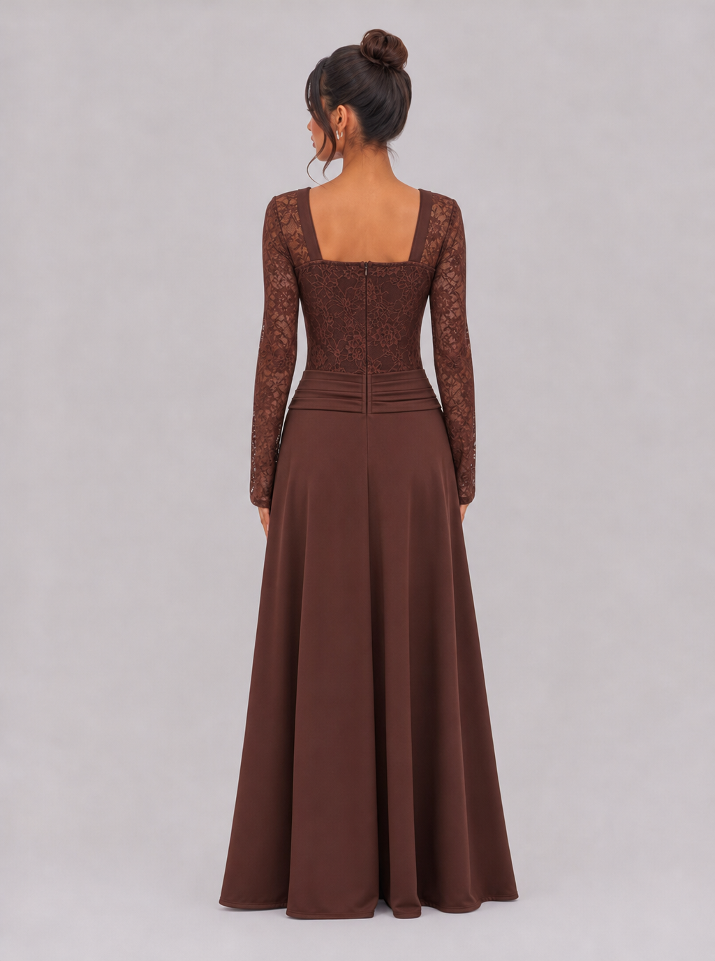 Wilhelmina Lace Sweetheart Maxi Dress