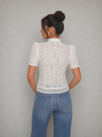 Cassandra Lace Mandarin Oberteil