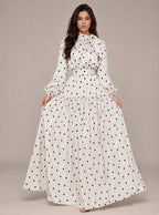 Seraphine Polka Dot Maxi Dress