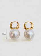 Ilana Pearl Hoop Earrings