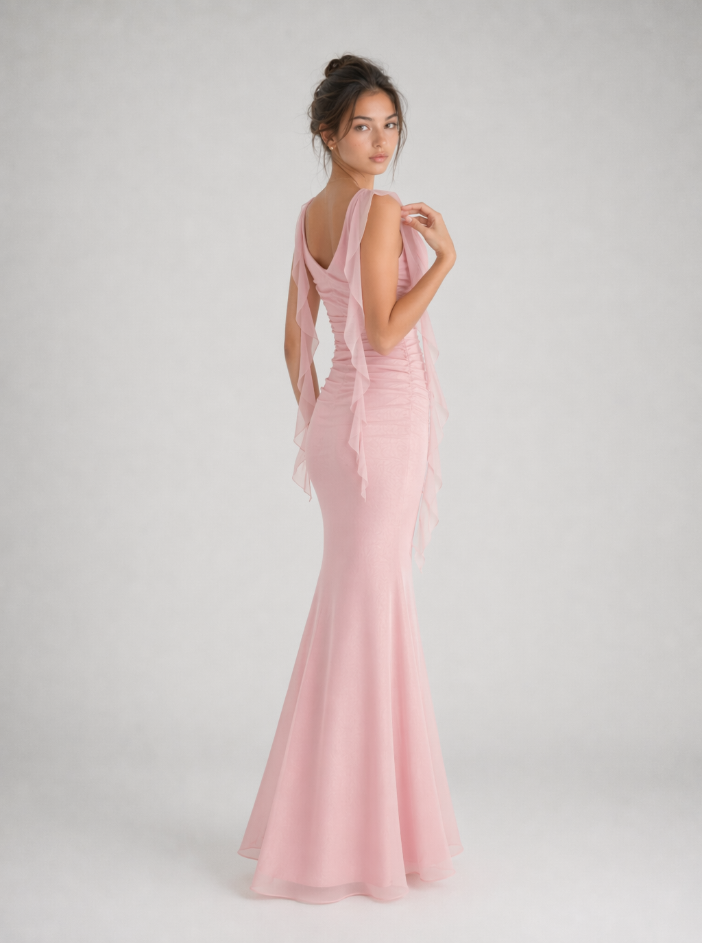 Zephrina Valeria Ruffle Strap Maxi Dress