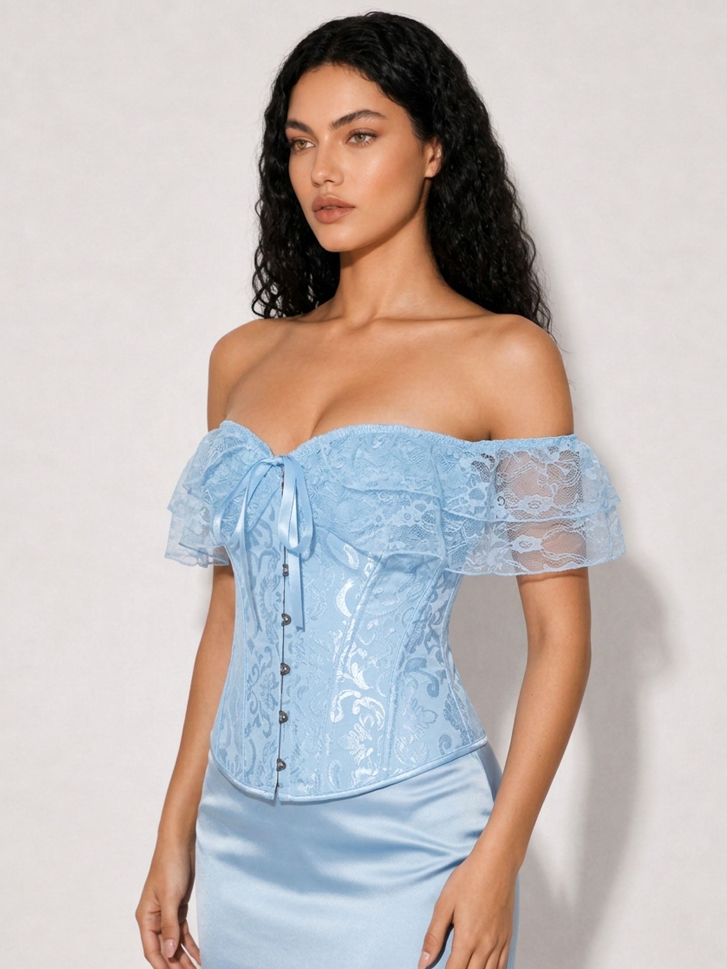 Zephrina Vespera off-shoulder bra in white