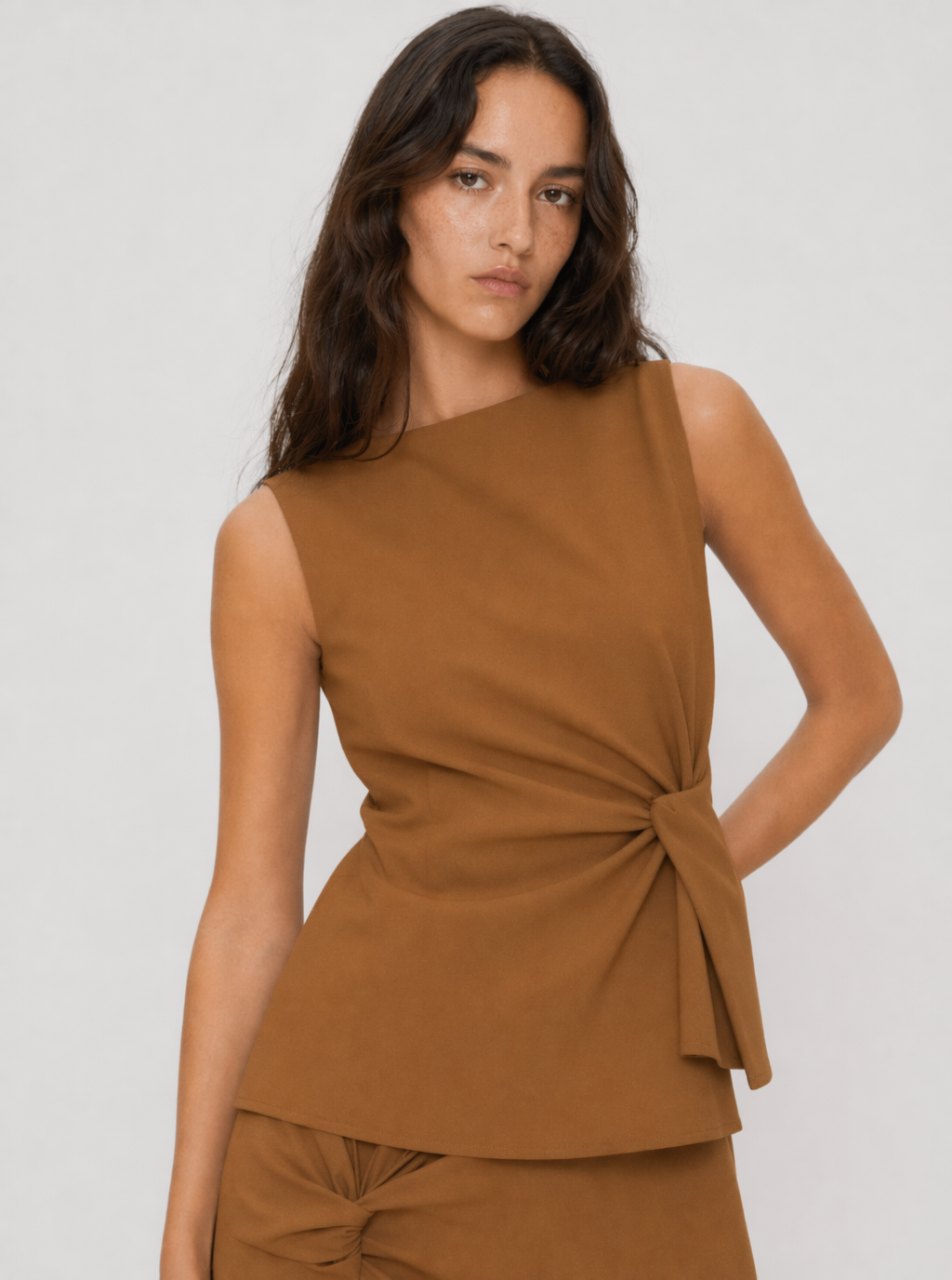 Nora Side Knot Midi Skirt