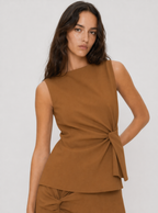 Nora Side Knot Midi Skirt