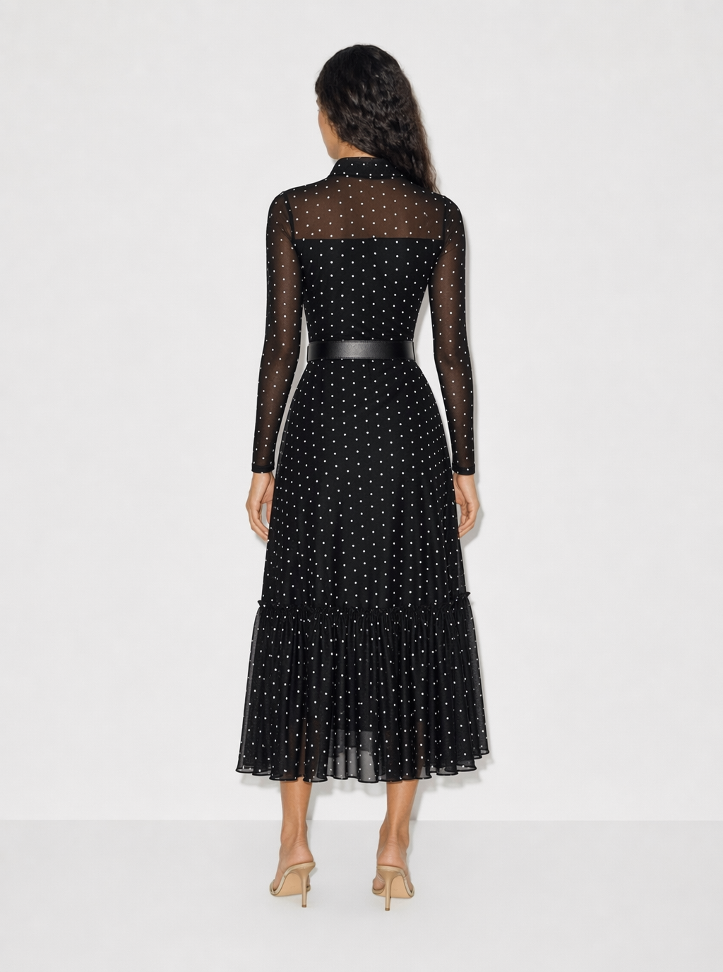 Amara Polka Dot Bow Maxi Dress