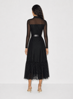 Amara Polka Dot Bow Maxi Dress