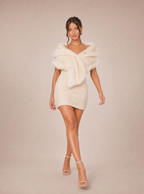 Rosalba Plush Faux-Fur Shawl