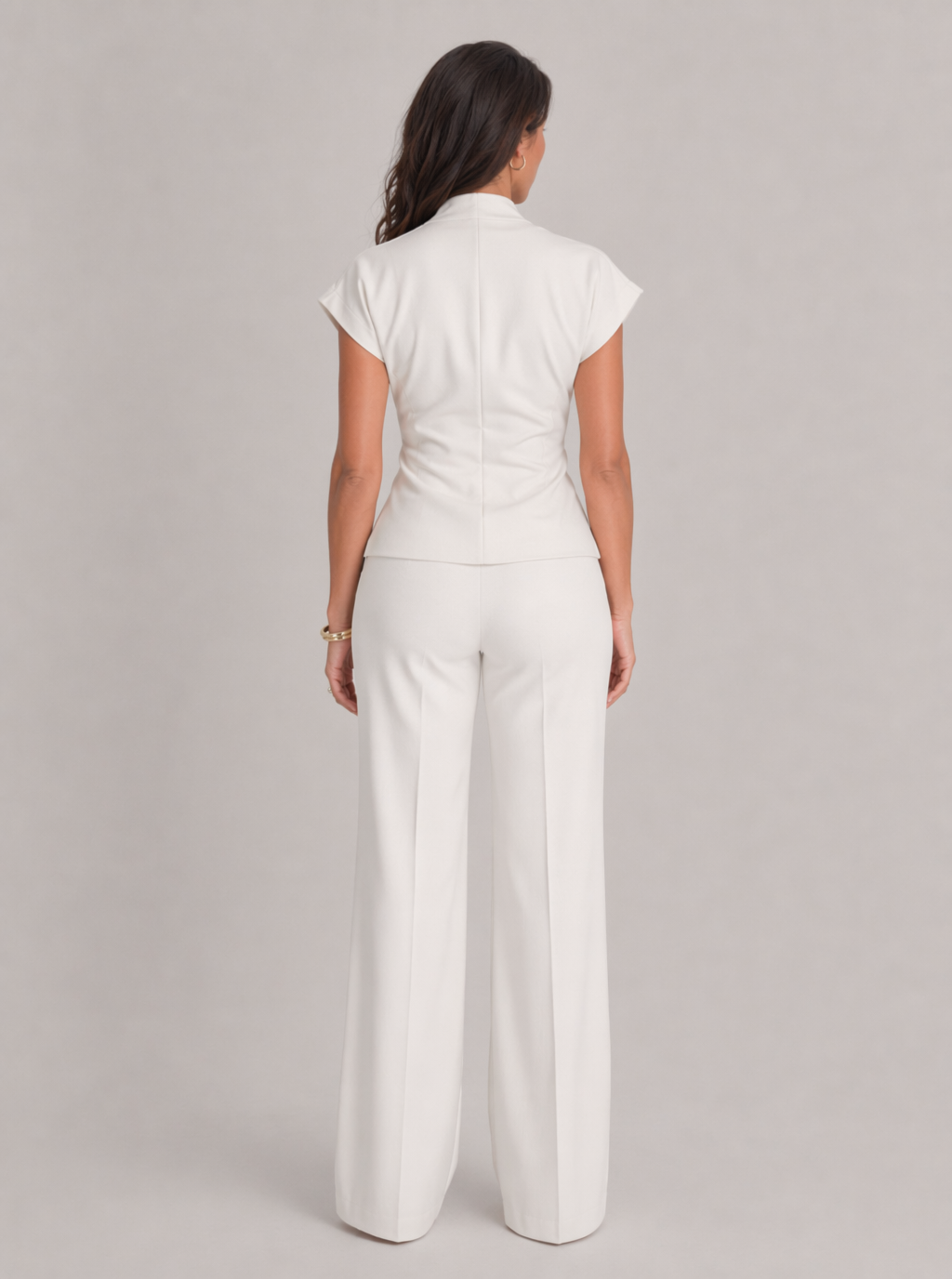 Zephrina Cap Sleeve Top & Pants Two Piece Suit Set