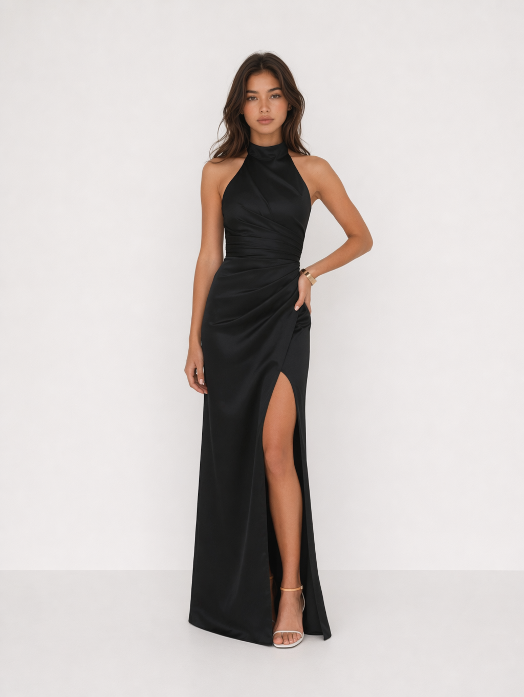Sheath Pleated Chiffon Dress