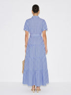 Juliette Striped Shirt Midi Dress