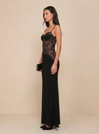 Georgina Lace Bodice Maxi Dress
