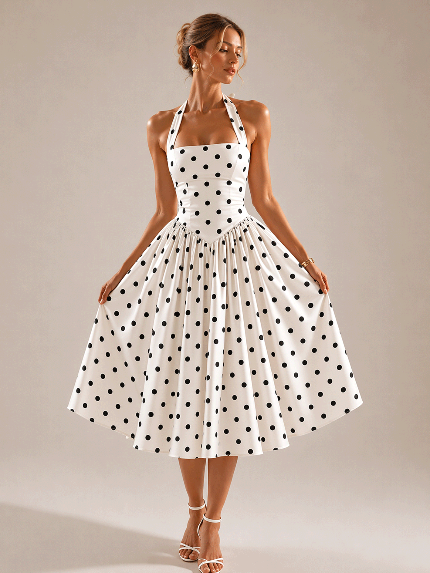 Cressida Midi Dress - Ivory
