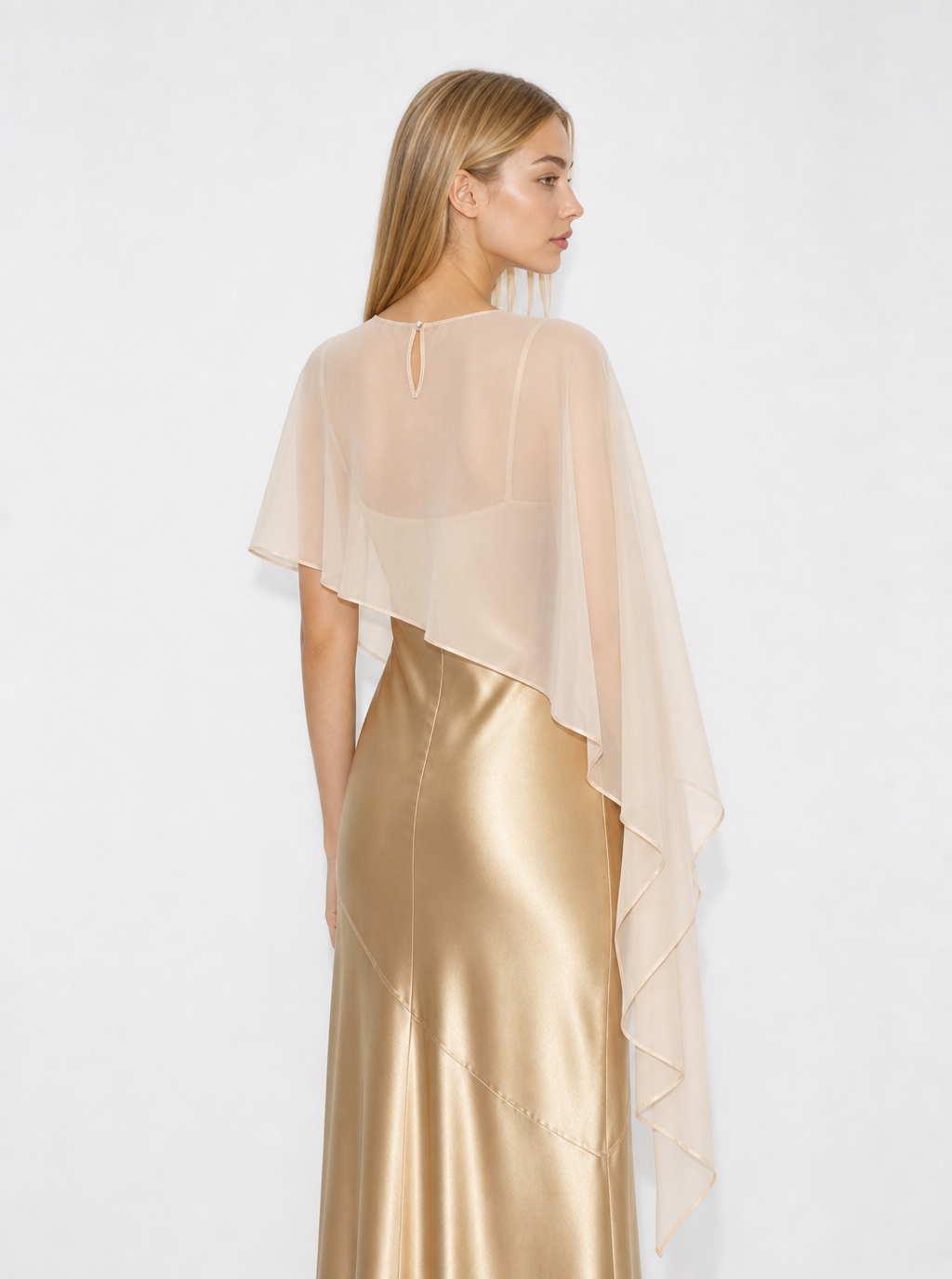 Elodie Asymmetric Cape Shawl