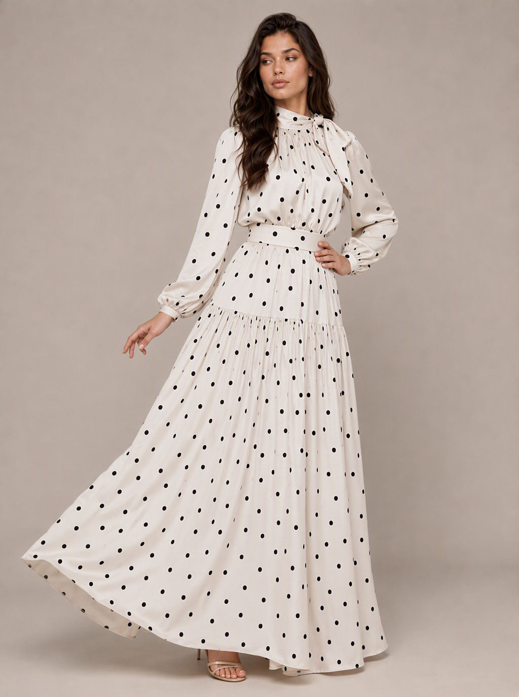 Seraphine Polka Dot Maxi Dress