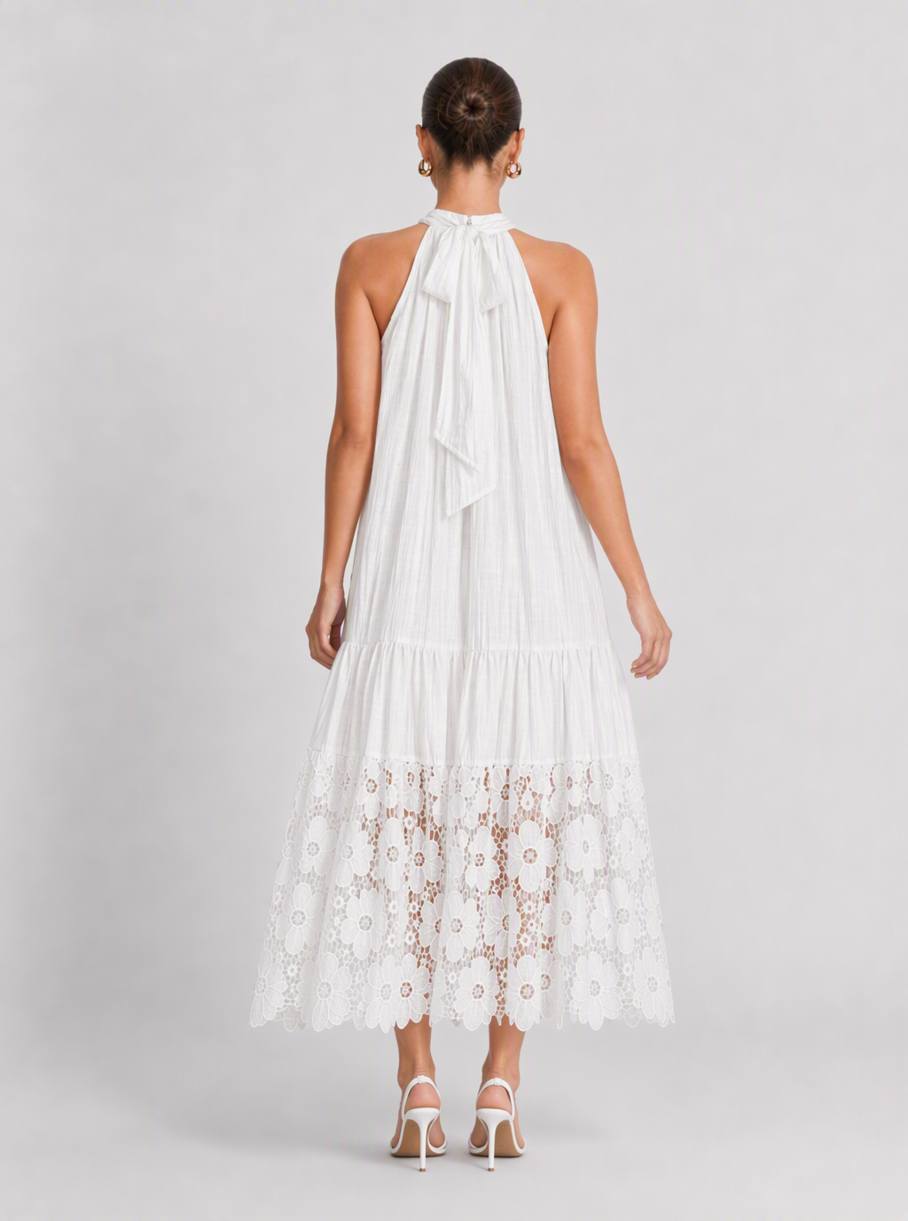 Wren gestuftes Maxikleid mit Blumenmuster