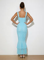 Charlotte gerafftes Midikleid